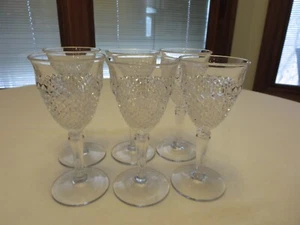 "Juego de 6 copas de vino Westmoreland English Hobnail 6 1/2""" - Imagen 1 de 4