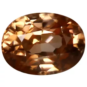 1.23 ct Magnificent fire Oval Cut (6 x 5 mm) (Un-Heated) Honey Brown Zircon - Picture 1 of 1