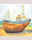 BOAT AT HASTINGS CARD BY EMMA BALL