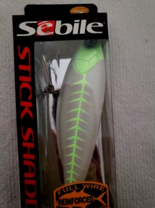 SEBILE STICK SHADD 155 SINKING 6-1/8” 3-1/2 OZ STRIPER LURE Ghostescent GLOW - Picture 1 of 5