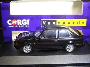 MEGA RARE 1/43 CORGI VANGUARDS FORD ESCORT MK4 RS TURBO BLACK MIB - Picture 1 of 4