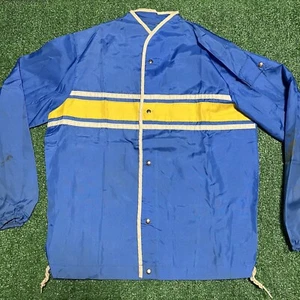 1950s vtg CATALINA SURFERS COLORBLOCK SURF WINDBREAKER S/M Striped Jacket - Picture 1 of 24