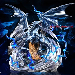 Gioco Yu-Gi-Oh! Modellino statua dipinto figura GK in PVC 35 cm drago bianco occhi blu - Foto 1 di 12