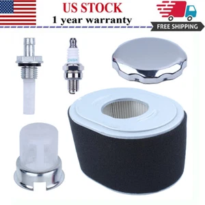 Air Fuel Tank Filter Cap Spark Plug For Honda GX240 GX270 8HP 9HP Lawn Mower - Picture 1 of 7