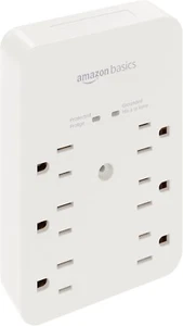 Amazon Basics 6 Outlet Wall-Mount Surge Protector, 1080 Joules - Picture 1 of 1