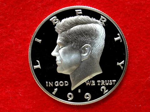 1992 S KENNEDY PROOF+  90% SILVER  HALF DOLLAR ITEM  #19R Cover