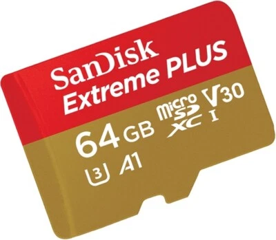 SanDisk 64GB Extreme PLUS microSDXC microSD Memory Card  100MB/s SDXC  U3 V30 - Image 1 of 4