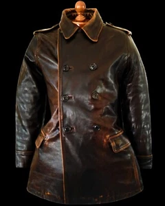 RALPH LAUREN POLO LEATHER Motorcycle Biker Flight Sports Motorbike Jacket Coat L - Picture 1 of 10
