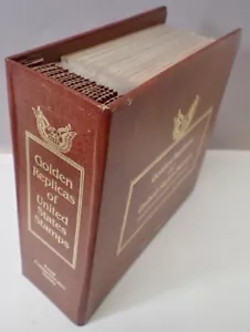 Golden Replicas of United States Stamps 22k, 1997-98 (401) 1st. Day Issues Album - Picture 1 of 24