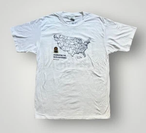 Delta Difference Thank You T-Shirt Size M White U.S. Airport Codes Fly Delta NEW - Picture 1 of 15