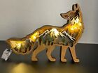3D Wooden Coyote LED Table Night Light