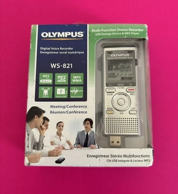 Olympus Digital Voice Recorder WS-821- USB Storage Device & MP3 Player  - Image 1 of 4