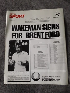 1981 Rick Wakeman Tour Show programme The Daily Error Extra Large 370mm x 300mm - Bild 1 von 9