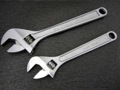 Llaves ajustables vintage Klein Tools 10" y media luna 12" 500-10 EE. UU. Japón Foto 1 de 4