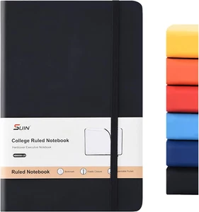 Hardcover-Journal-Notebooks, A5 Lined Journals Notebook for Writing 200 Pages, 8 - Picture 1 of 12