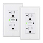 DEWENWILS 20A GFCI Outlet, 2-Pack Self-Test GFCI Receptacle with LED Indicator, 