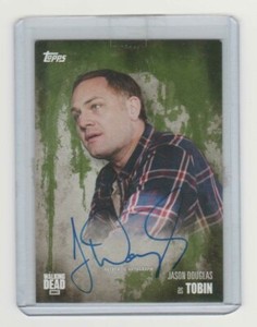 TOPPS WALKING DEAD SEASON 5 JASON DOUGLAS/TOBIN AUTOGRAPH CARD  #/25!!