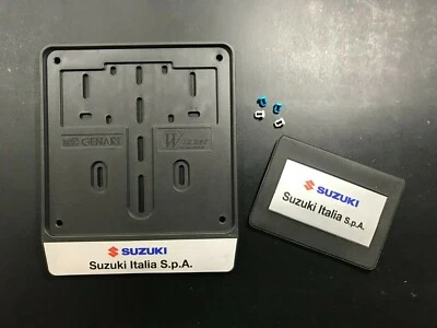 Portatarga in plastica + Portalibretto tascabile GENART marchiati SUZUKI