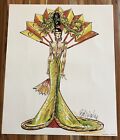 Mackie World Fantasy International Beauty Goddess Asia Barbie Doll Art Sketch