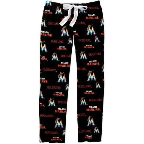 New MLB Miami Marlins Baseball Ladies' Sleep Pants Size Small Cover