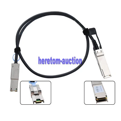 External SAS Cable QSFP SFF-8436 to Mini SAS SFF-8088 DDR Cable for NetApp 1M - Image 1 of 4
