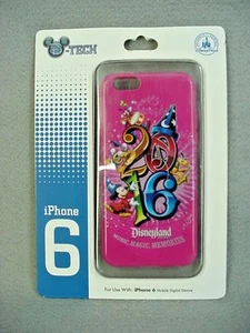 Disney Parks 2016 Mickey Mouse Disneyland Pink Cell Phone Case iPhone 6 NEW - Picture 1 of 2