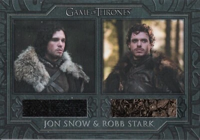 Game of Thrones Complete Series, Jon Snow & Robb Stark’s Cloak Relic Card DC1 - Image 1 of 2