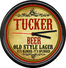 Tucker Beer Brewing Company Tavern Man Cave Retro Vintage Bar Sign Wall Clock