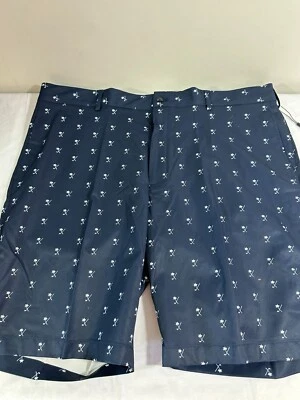 Walter Hagen Mens Perfect 11 Golf Shorts Palm Club Navy Pattern Size 40 New 10" - Image 1 of 4