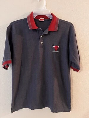 Chicago Bulls Polo Short Sleeve Vintage Size Large - Image 1 of 4