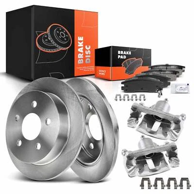 Rotor y pastilla de freno de disco trasero + pinza de freno para Chevrolet Venture Pontiac 02-04 Foto 1 de 4