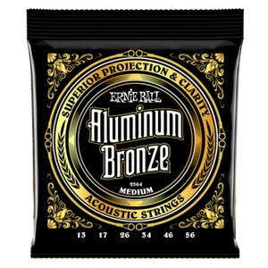 Ernie Ball 2564 Medium 13-56 Aluminium Bronze Acoustic Guitar Strings 1-6 Pack - Picture 1 of 1