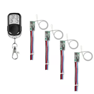 3.6V 5V 9V 12V 24V Mini Empfänger Relais Modul Funkschalter RF Fernbedienung Kit - Bild 1 von 18
