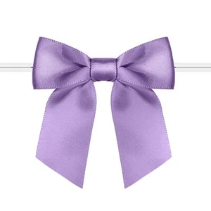 60 Pack Twist Tie Bows 3" Satin Ribbon Bows for Treat Bags & Gift Wrapping - Picture 1 of 6