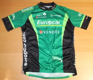 Camiseta deportiva de ciclismo para hombre Louis Garneau Europcar Vendée 1/2 cremallera mediana verde negra - Imagen 1 de 6