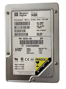 Hard Disk Drive Western Digital WD Caviar 14300 AC14300 103724-001 - Photo 1/2