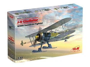 J-8 Gladiator, WWII Swedish Fighter - Scale Plastic Model kit ICM 32044 - 1/32 - Picture 1 of 12