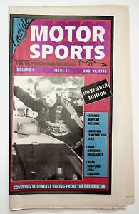 1993 Inside Motorsports Racing Newspaper Johnny Rumley Hickory Earnhardt NASCAR