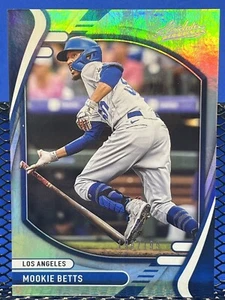 2022 Panini Absolute MOOKIE BETTS Los Angeles Dodgers 196/199 Blue Foil - Picture 1 of 2