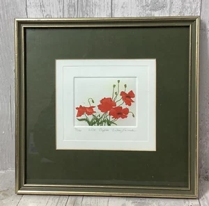 Libby Carreck Limited Edition ' Wild Poppies ' Signed Framed Print - Picture 1 of 9