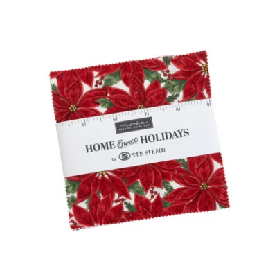 Moda Charm Pack - Home Sweet Holidays Deb Strain - (42) 5" Fabric Squares - Image 1 of 2