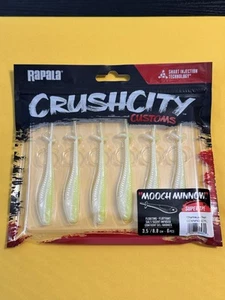 All New Crush City Rapala Mooch Minnow 3.5” Super TPE Chartreuse Pearl - Picture 1 of 3