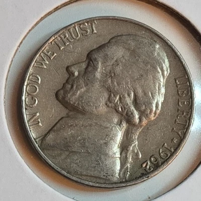 1962 Jefferson Nickel N Mint Double Struck Off Center Very Rare Pics For Details - Image 1 of 4