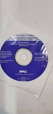 Dell OEM MICROSOFT WINDOWS XP SP2 Home  Edition CD w/ Key - Image 1 of 2