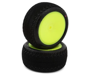 JConcepts 3DP 2.2" Pre-Mounted Rear Buggy Carpet Tires (Yellow) (2) - Image 1 of 3