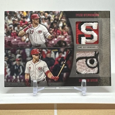 2025 Topps Series 2 TYLER STEPHENSON SPENCER STEER Major League Material 1/1 SSP - Image 1 of 2