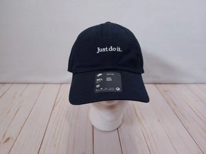 Nike Unisex Club Unstructured Just Do It Hat Cap Size M/L Black Adjustable New - Picture 1 of 11