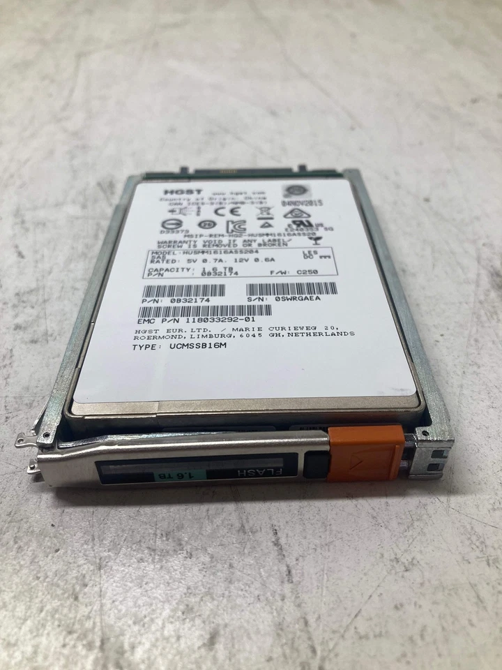 005051721 EMC 1.6TB 2.5" 6Gbps SAS SSD - Image 1 of 1