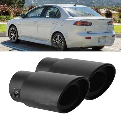 2X For Mitsubishi Mirage Car Exhaust Pipe Tip Rear Throat Muffler Tailpipe Foto 1 de 4