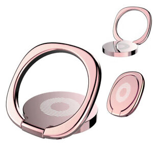 2x Finger Ring Cell Phone Holder Stand Metal Plate Rotating Magnetic Grip 360°